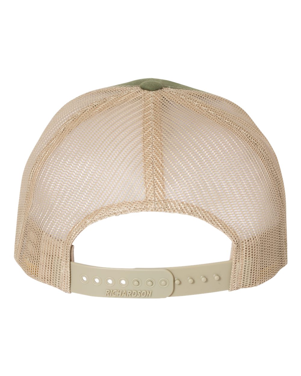 Richardson Five-Panel Trucker Cap - 112FP Army Olive Green- Tan
