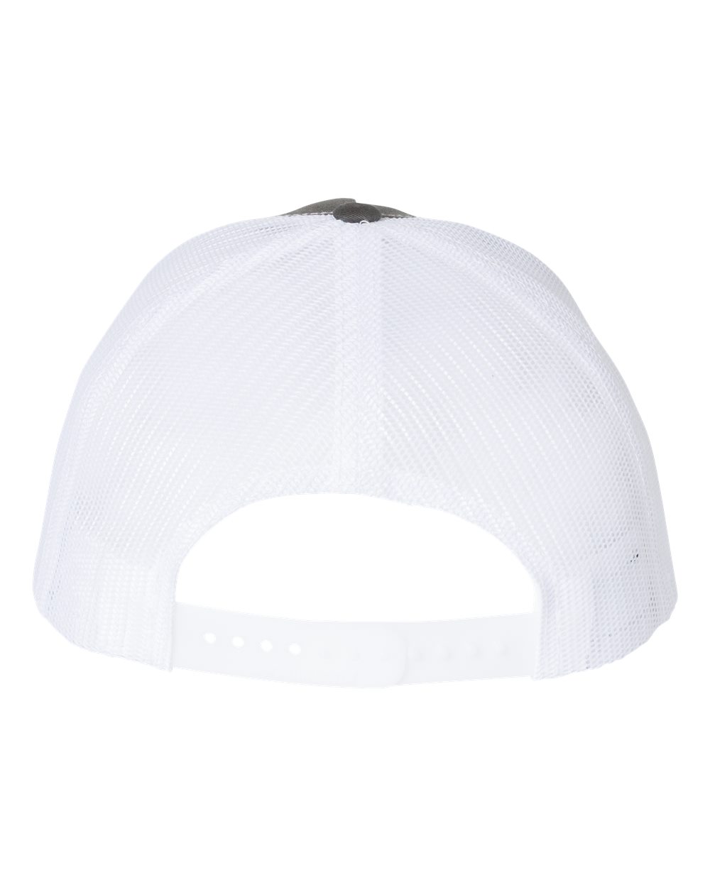 Richardson Five-Panel Trucker Cap - 112FP Charcoal- White