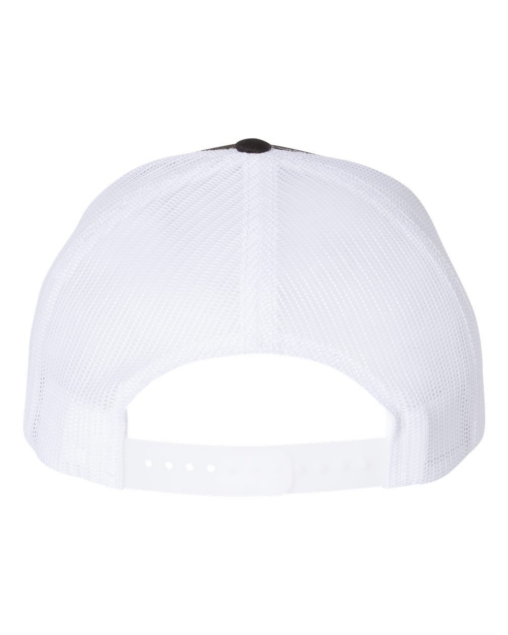 Richardson Five-Panel Trucker Cap - 112FP Black- White