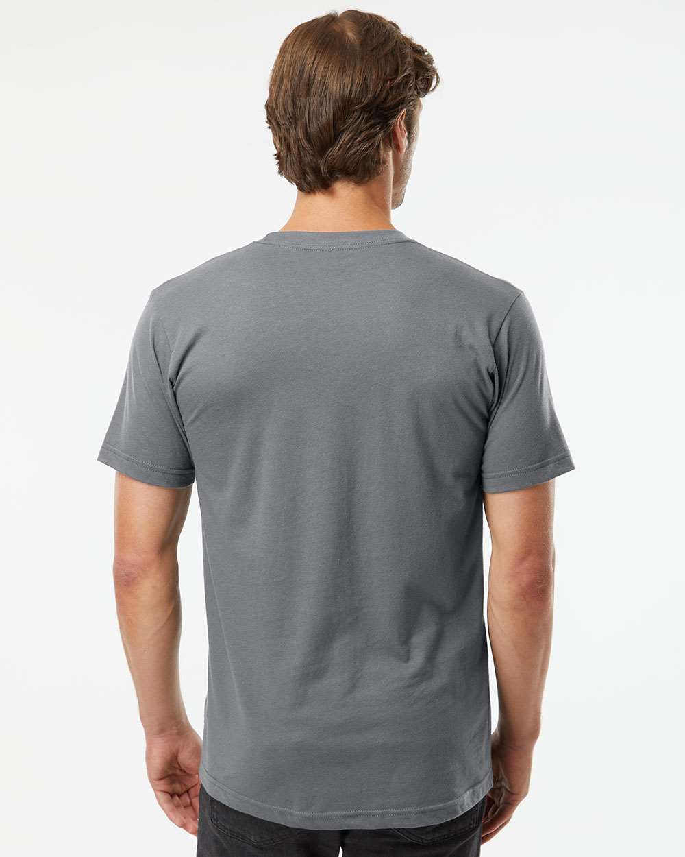 American Apparel Unisex Fine Jersey Tee - 2001 - 2001W Asphalt