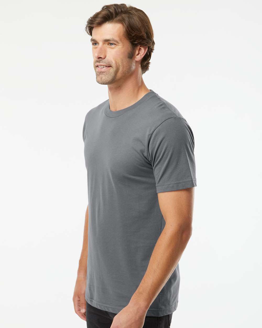 American Apparel Unisex Fine Jersey Tee - 2001 - 2001W Asphalt
