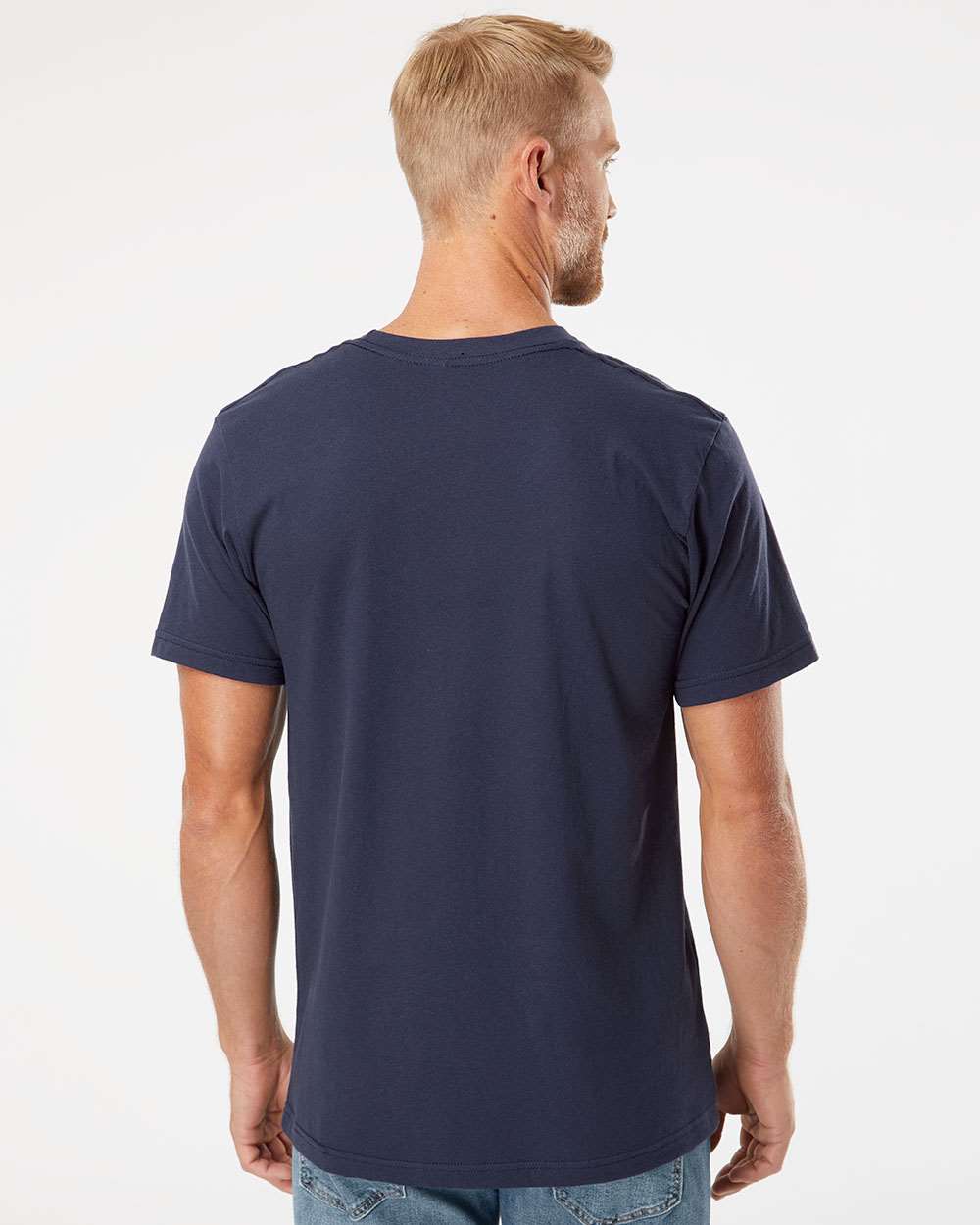 American Apparel Unisex Fine Jersey Tee - 2001 - 2001W Navy