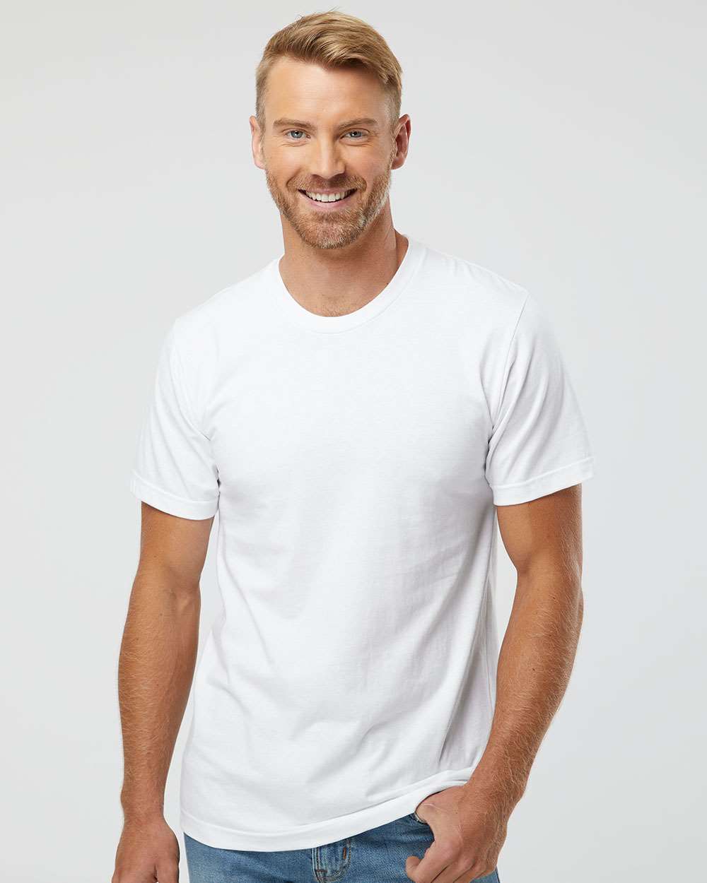 American Apparel Unisex Fine Jersey Tee - 2001 - 2001W White