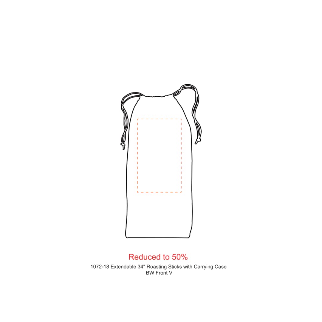 Extendable 34" Roasting Sticks with Carrying Case - 1072-18 Black