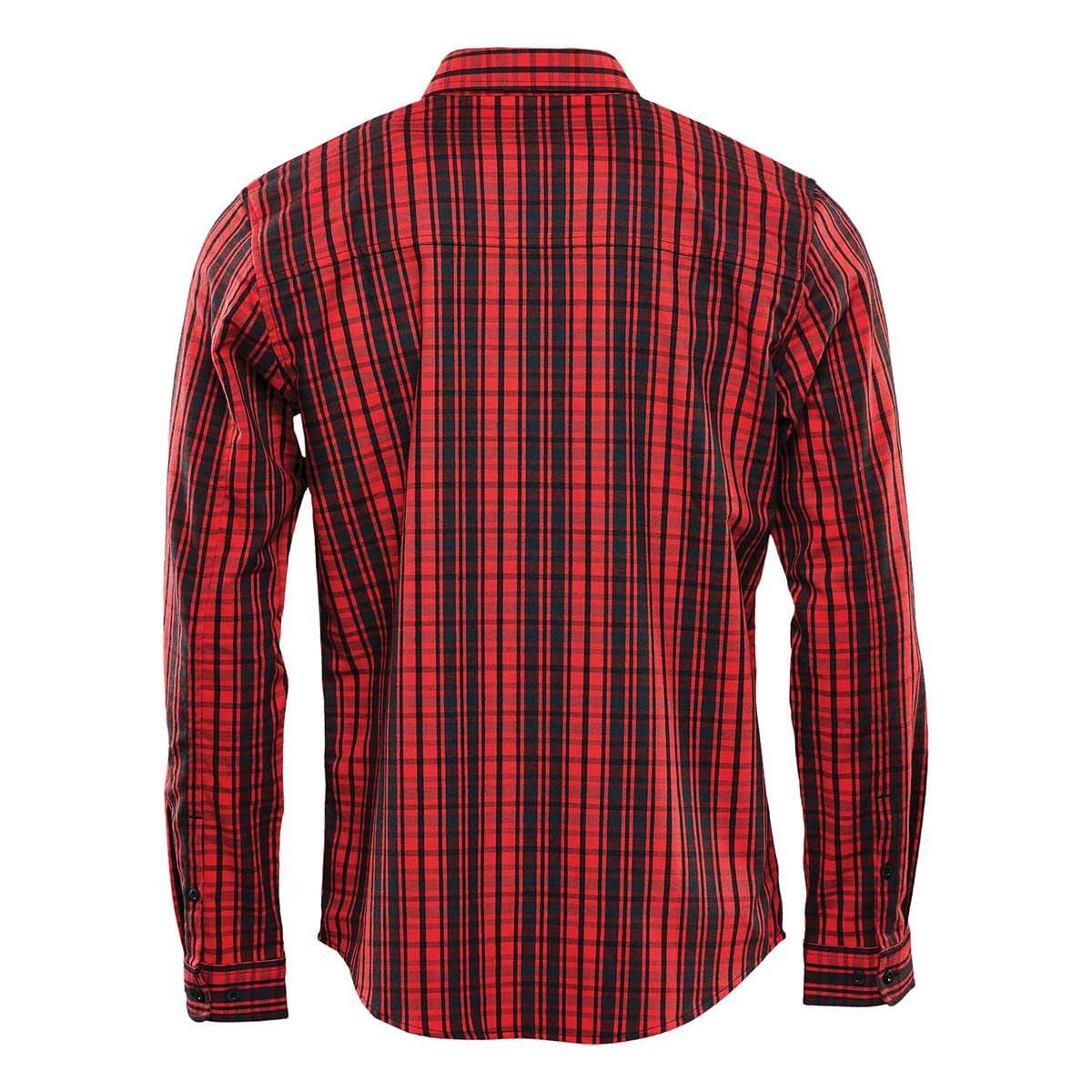 Stormtech Chemise à manches longues Muirfield Performance pour hommes - SDR-1 RED PLAID