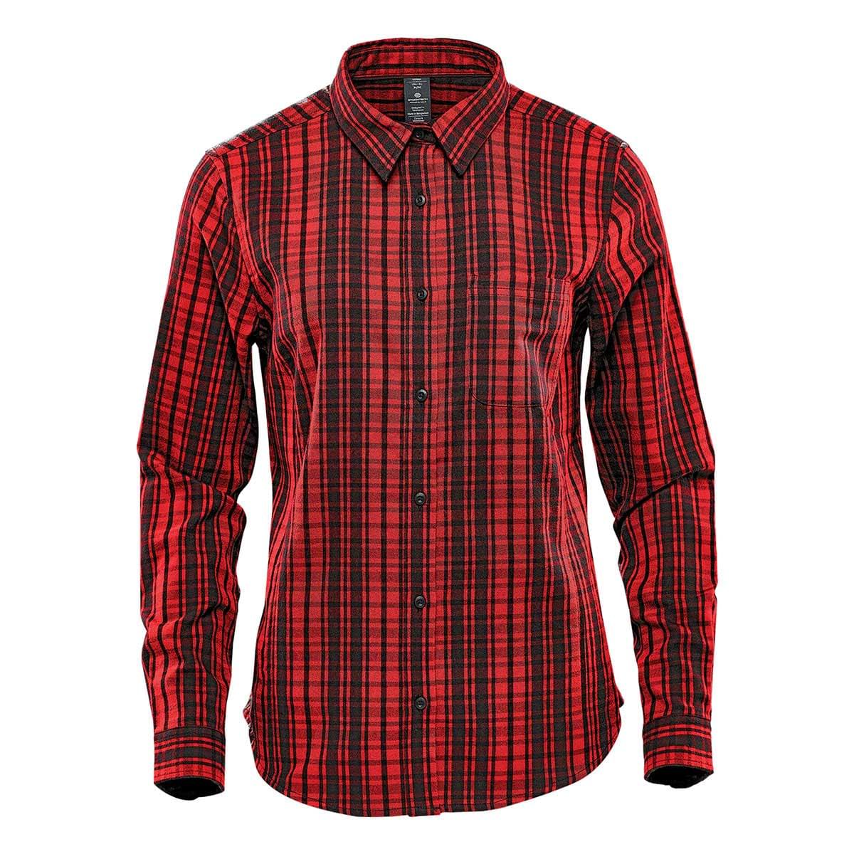 Stormtech Chemise à manches longues Muirfield Performance pour femme - SDR-1W RED PLAID