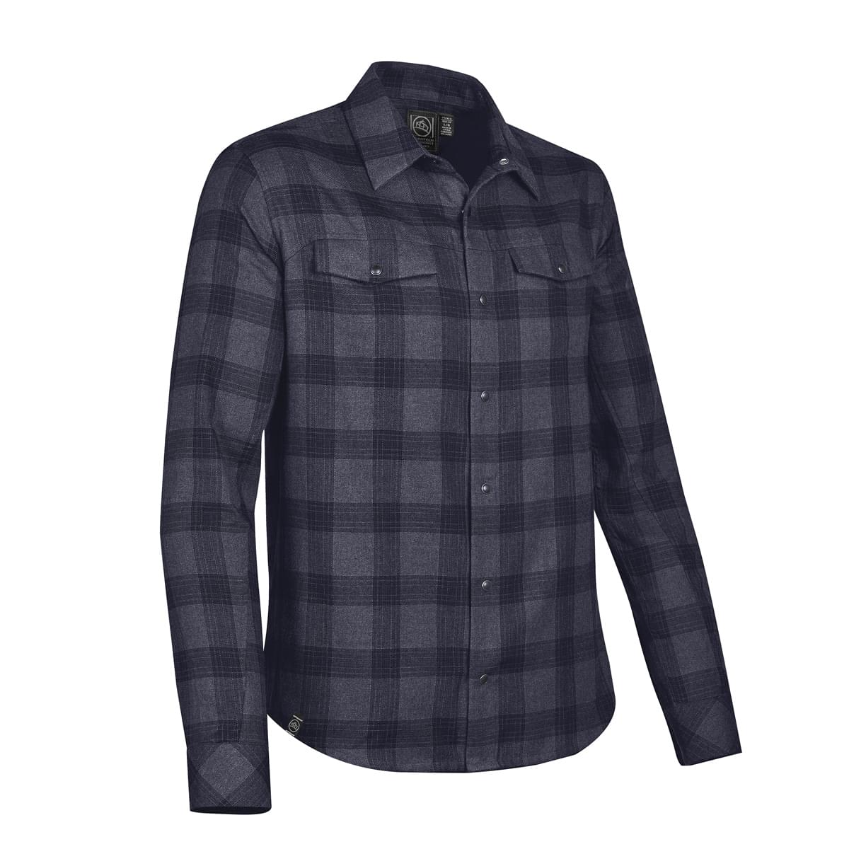 Stormtech Chemise Logan à boutons-pression pour hommes - SFX-1 NAVY PLAID