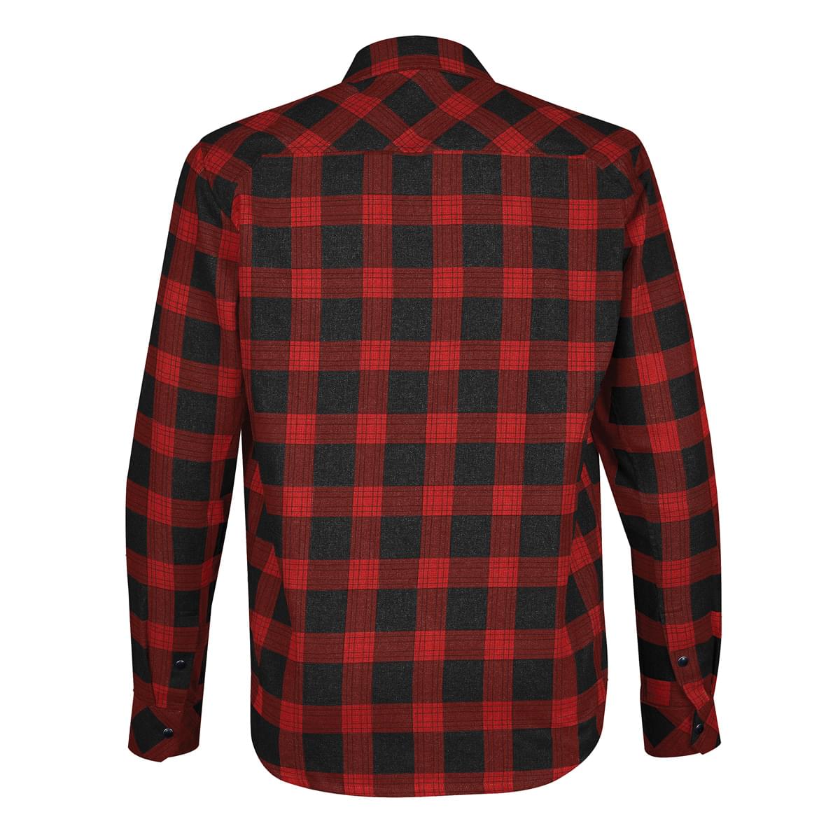 Stormtech Chemise Logan à boutons-pression pour hommes - SFX-1 BLACK- RED PLAID