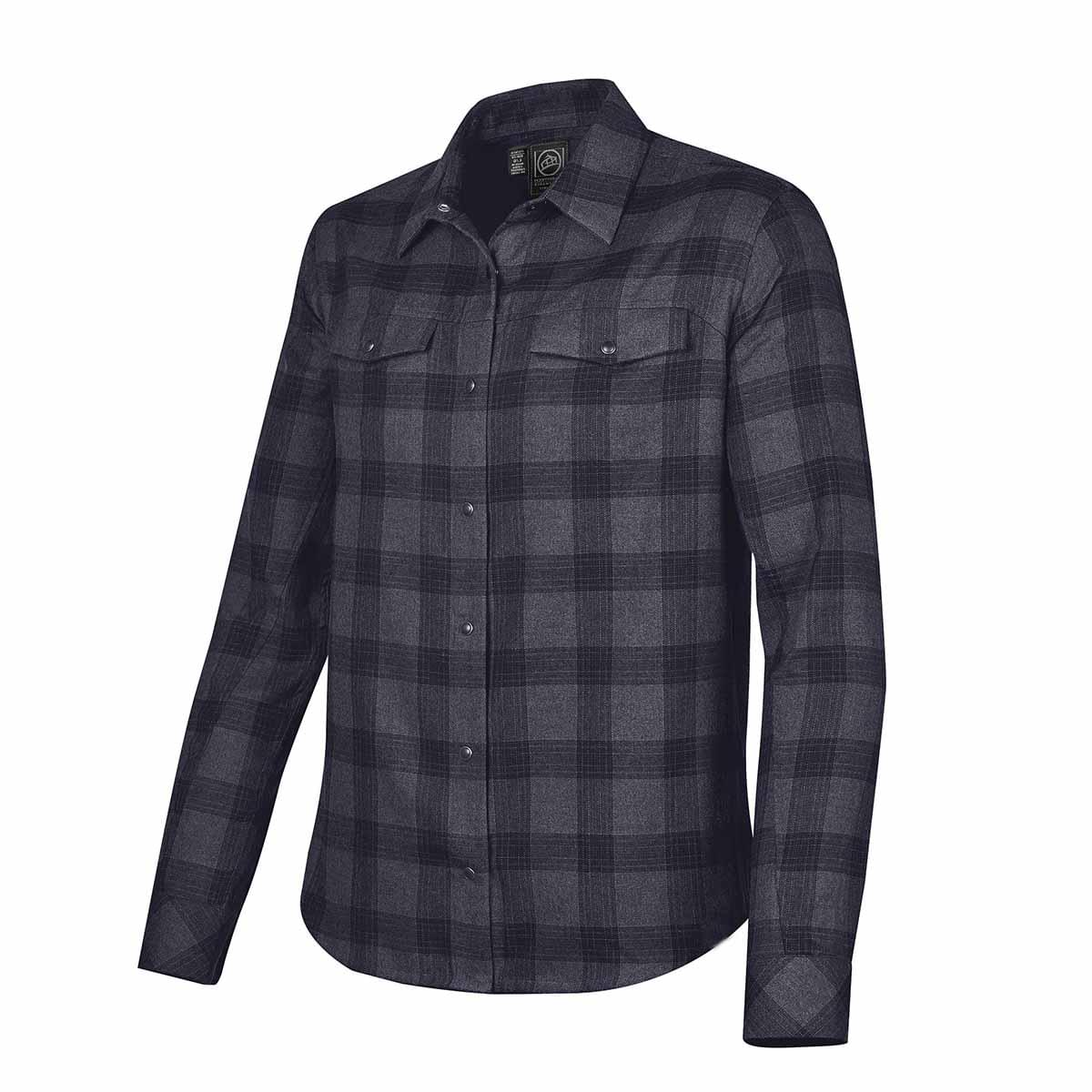 Stormtech Chemise Logan à boutons-pression pour hommes - SFX-1 NAVY PLAID
