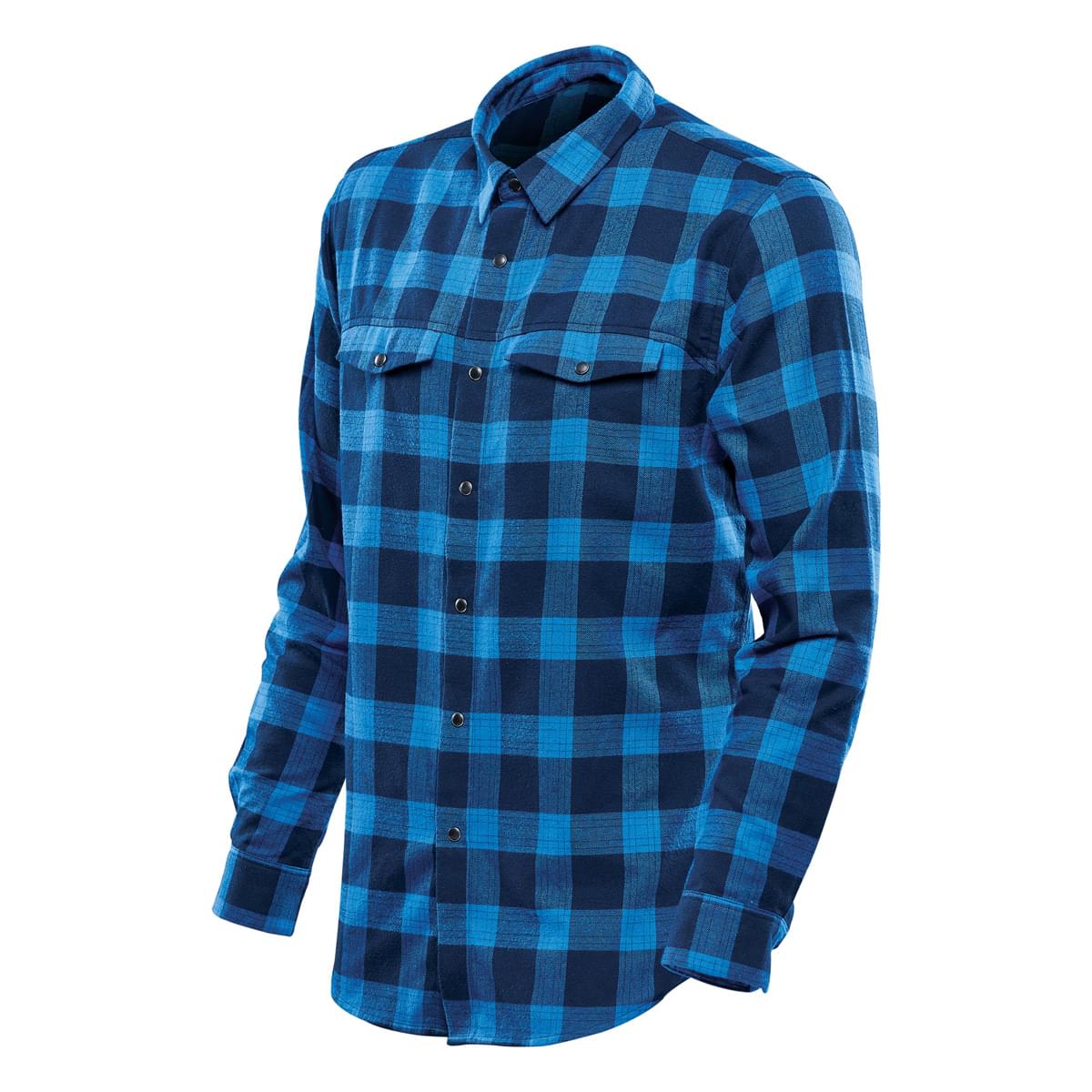 Stormtech Chemise Logan à boutons-pression pour hommes - SFX-1 ROYAL PLAID