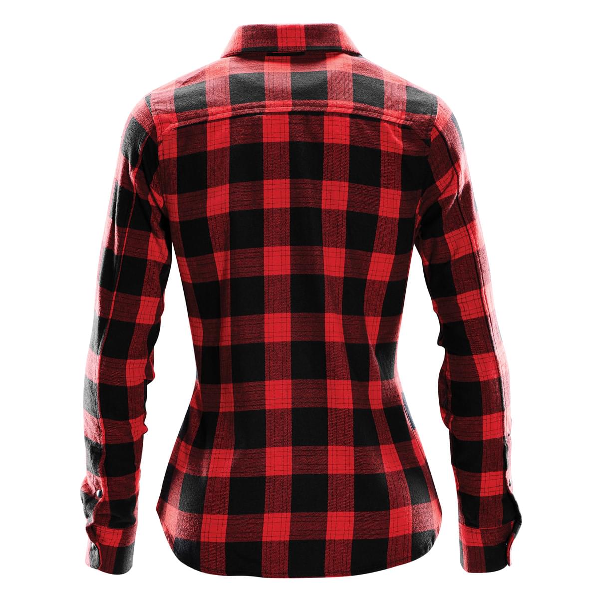 Stormtech Chemise Logan à boutons-pression pour femme - SFX-1W BLACK- RED PLAID