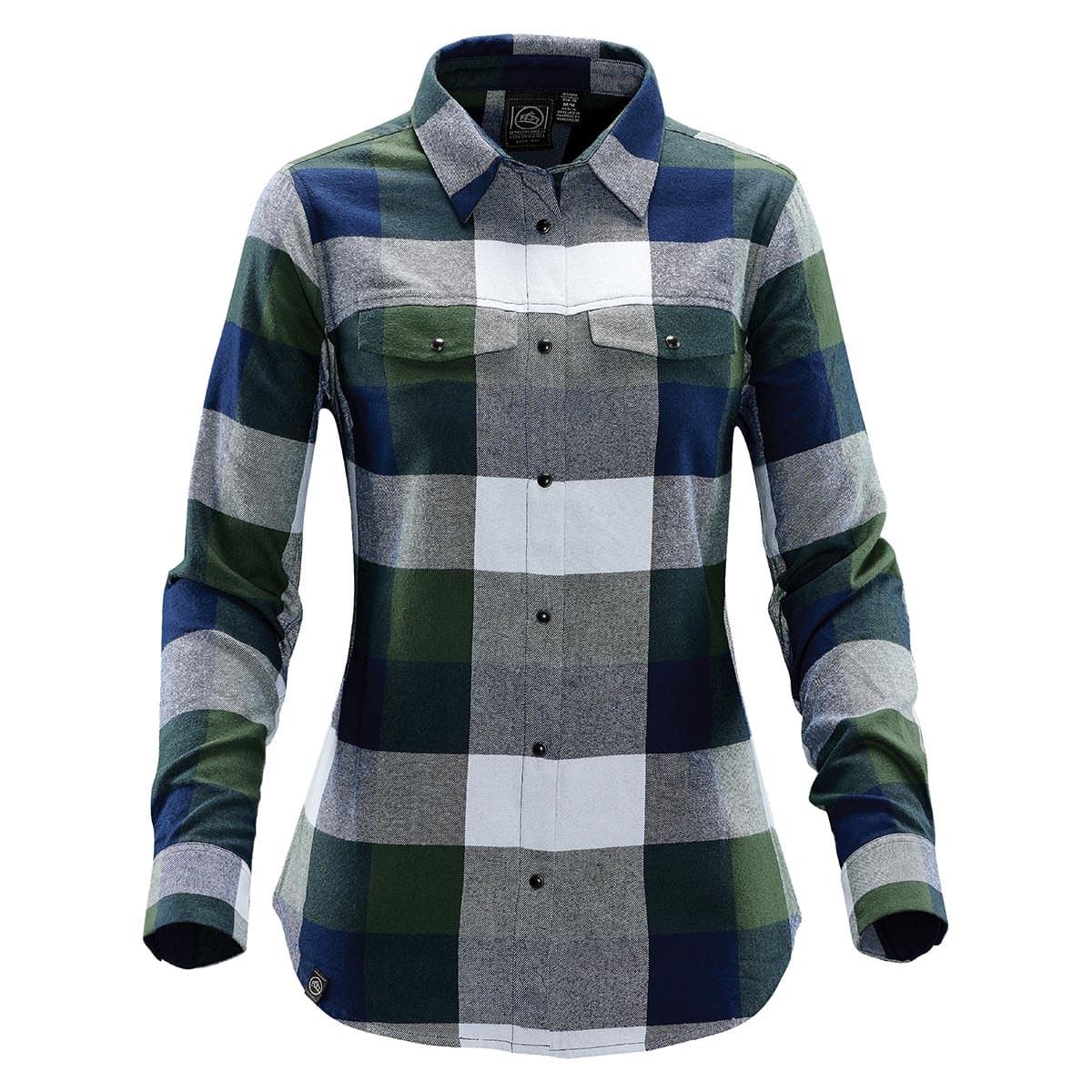 Stormtech Chemise Logan à boutons-pression pour femme - SFX-1W EARTH- NAVY