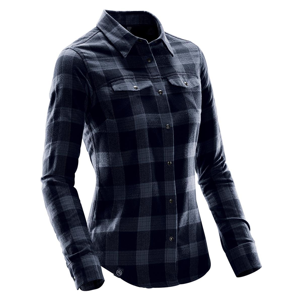 Stormtech Chemise Logan à boutons-pression pour femme - SFX-1W NAVY PLAID