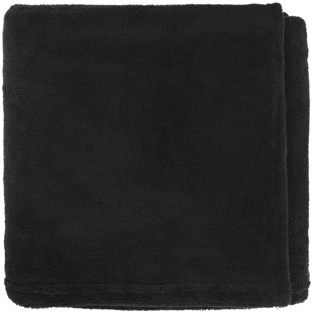 Micro Coral Plush Blanket - 1080-02 Black