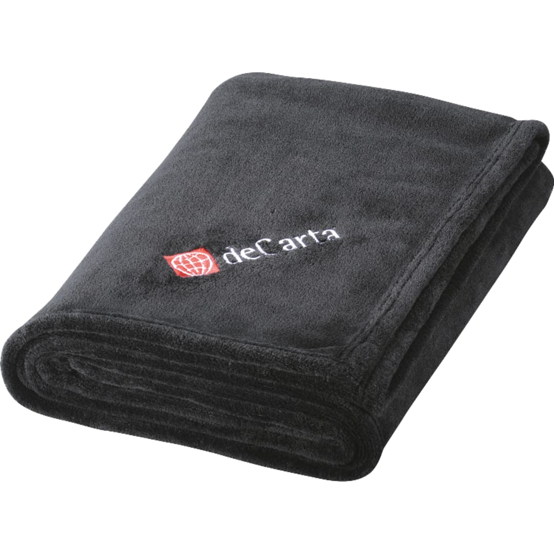 Micro Coral Plush Blanket - 1080-02 Black