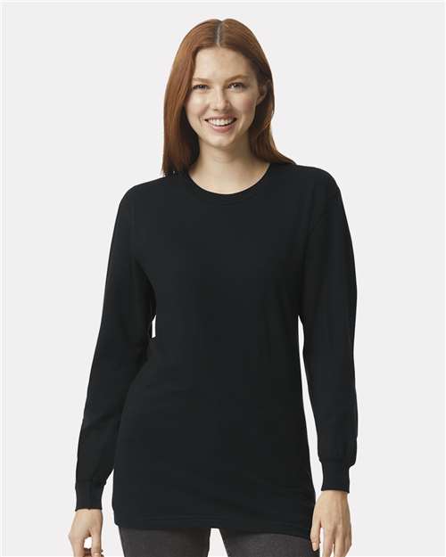 American Apparel Unisex Fine Jersey Long Sleeve Tee - 2007 - 2007W Black