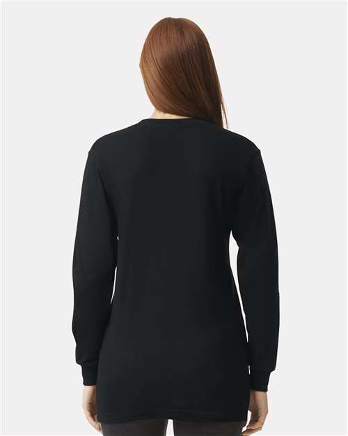 American Apparel Unisex Fine Jersey Long Sleeve Tee - 2007 - 2007W Black