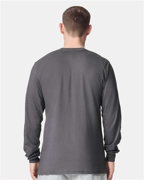 American Apparel Unisex Fine Jersey Long Sleeve Tee - 2007 - 2007W Asphalt