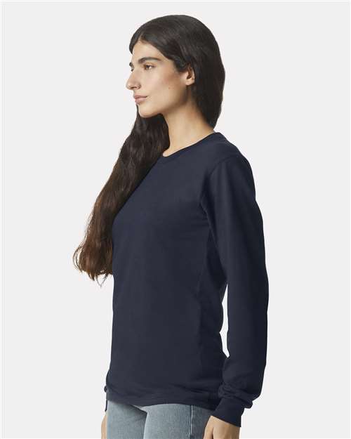 American Apparel Unisex Fine Jersey Long Sleeve Tee - 2007 - 2007W Navy
