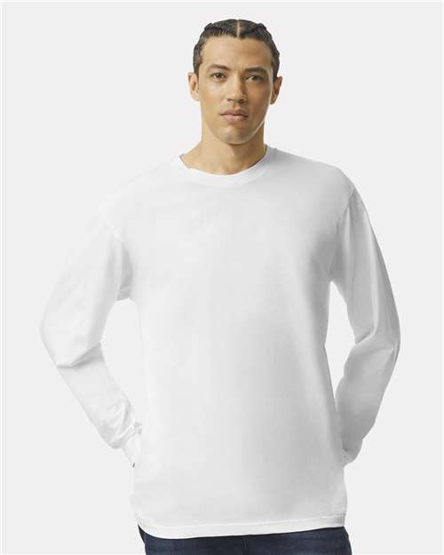 American Apparel Unisex Fine Jersey Long Sleeve Tee - 2007 - 2007W White