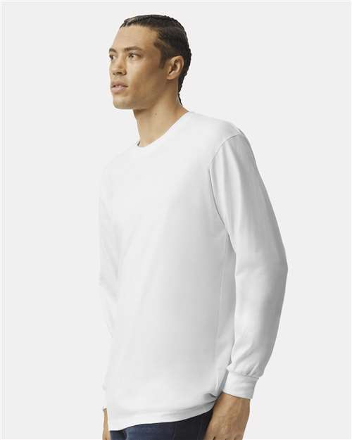 American Apparel Unisex Fine Jersey Long Sleeve Tee - 2007 - 2007W White