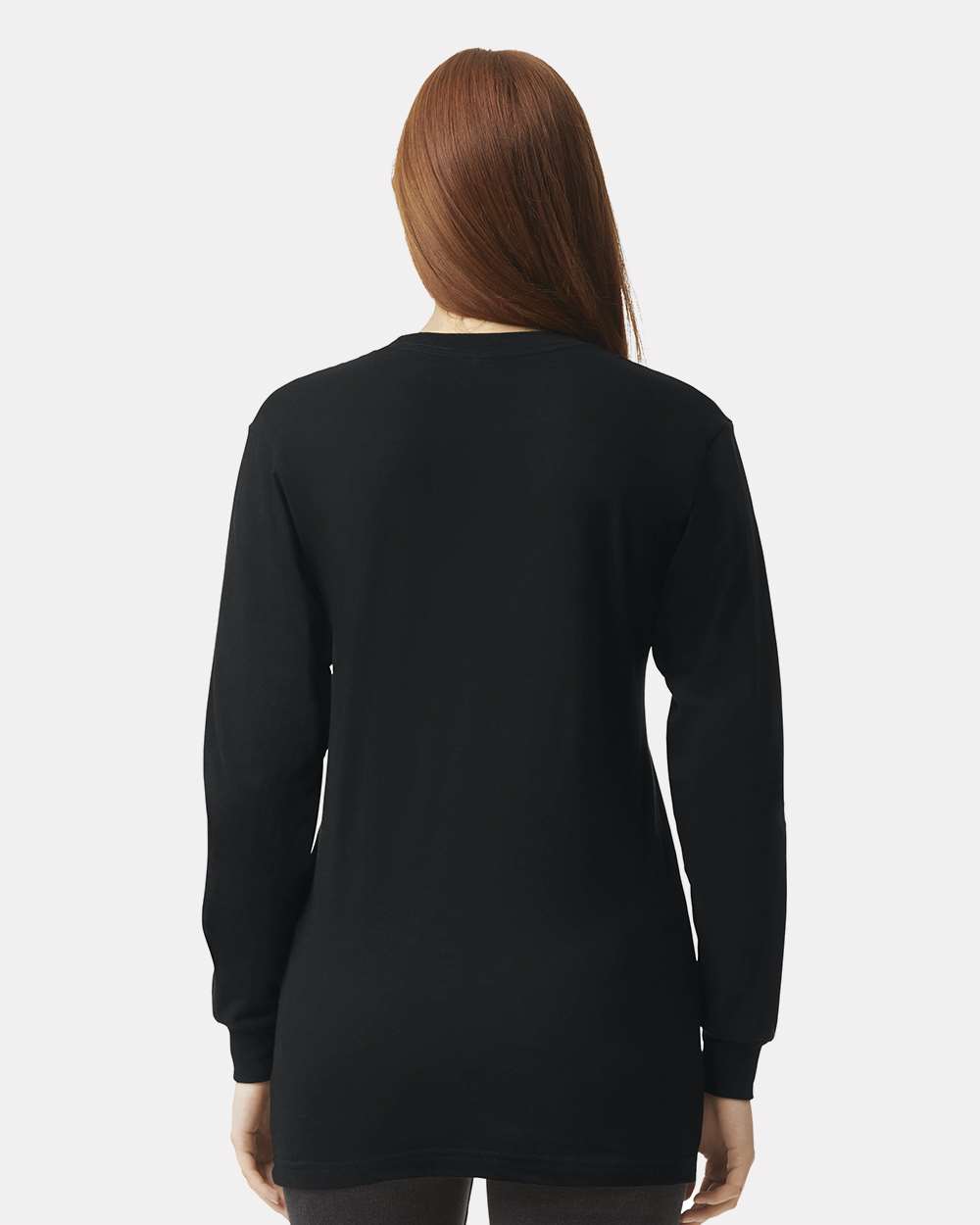 American Apparel Unisex Fine Jersey Long Sleeve Tee - 2007 - 2007W Black