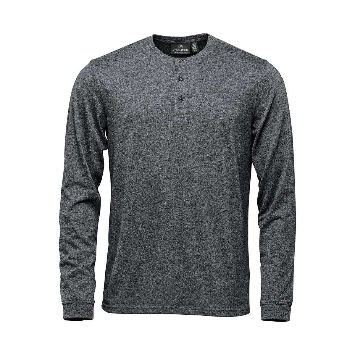 Stormtech Stormtech Men's Torcello Long Sleeve Henley - TGH-1 GRAPHITE HEATHER