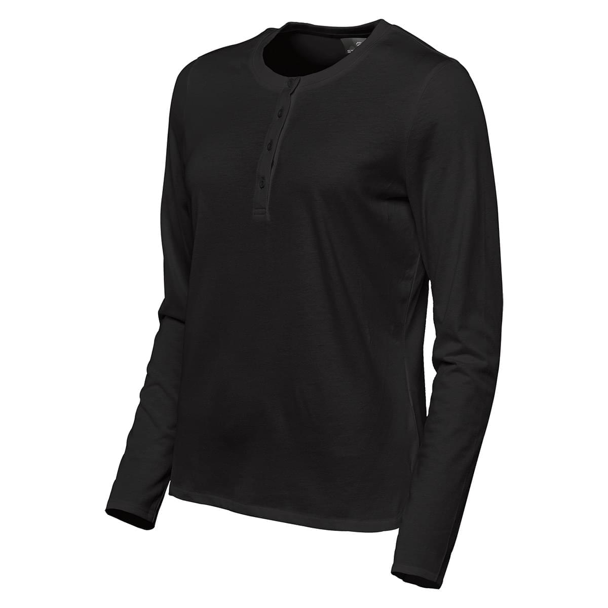 Stormtech Stormtech Women's Torcello Long Sleeve Henley - TGH-1W BLACK