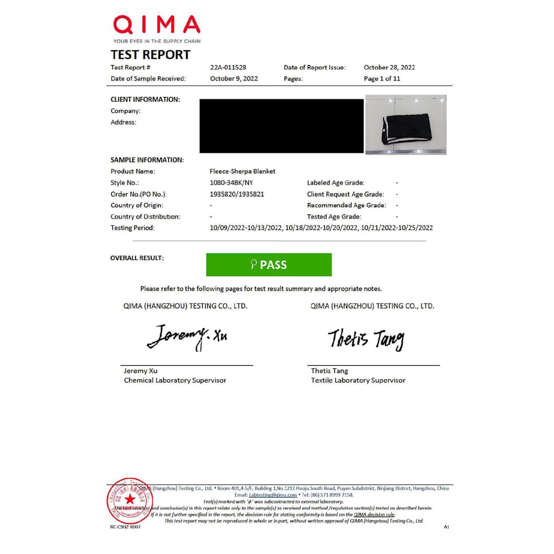 Fleece-Sherpa Blanket - 1080-34 Black