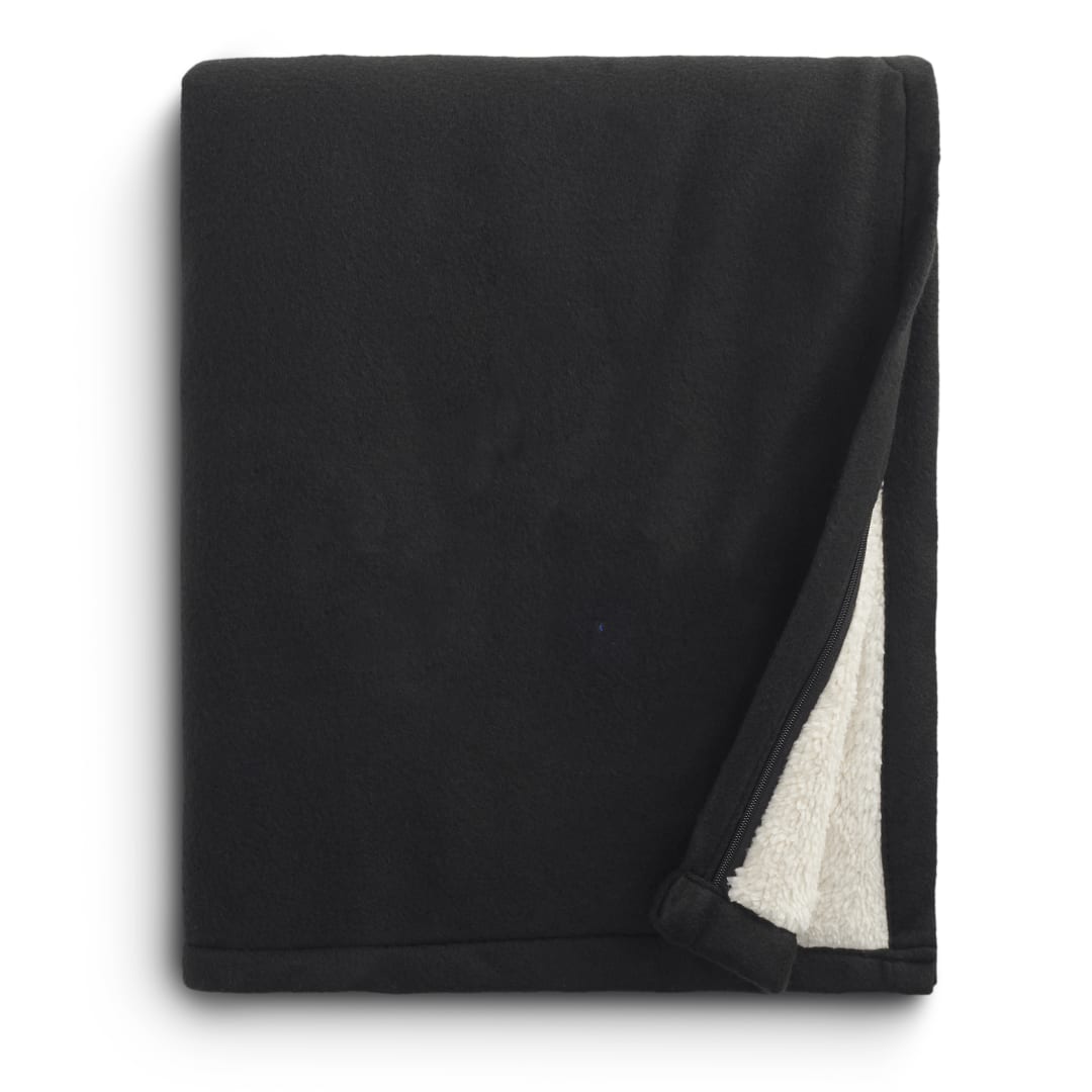 Fleece-Sherpa Blanket - 1080-34 Black