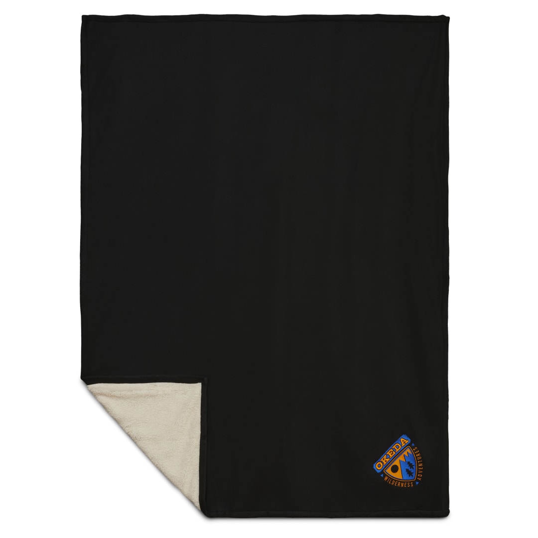 Fleece-Sherpa Blanket - 1080-34 Black