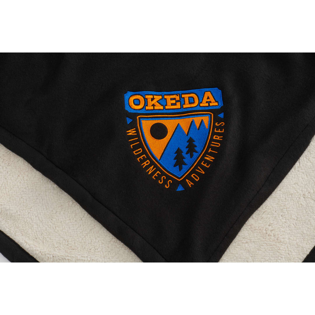 Fleece-Sherpa Blanket - 1080-34 Black