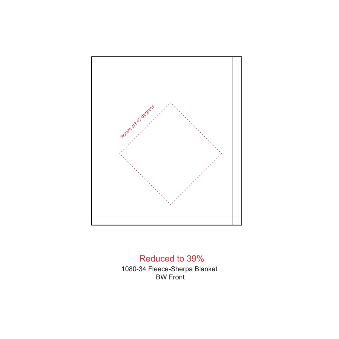 Fleece-Sherpa Blanket - 1080-34 Black