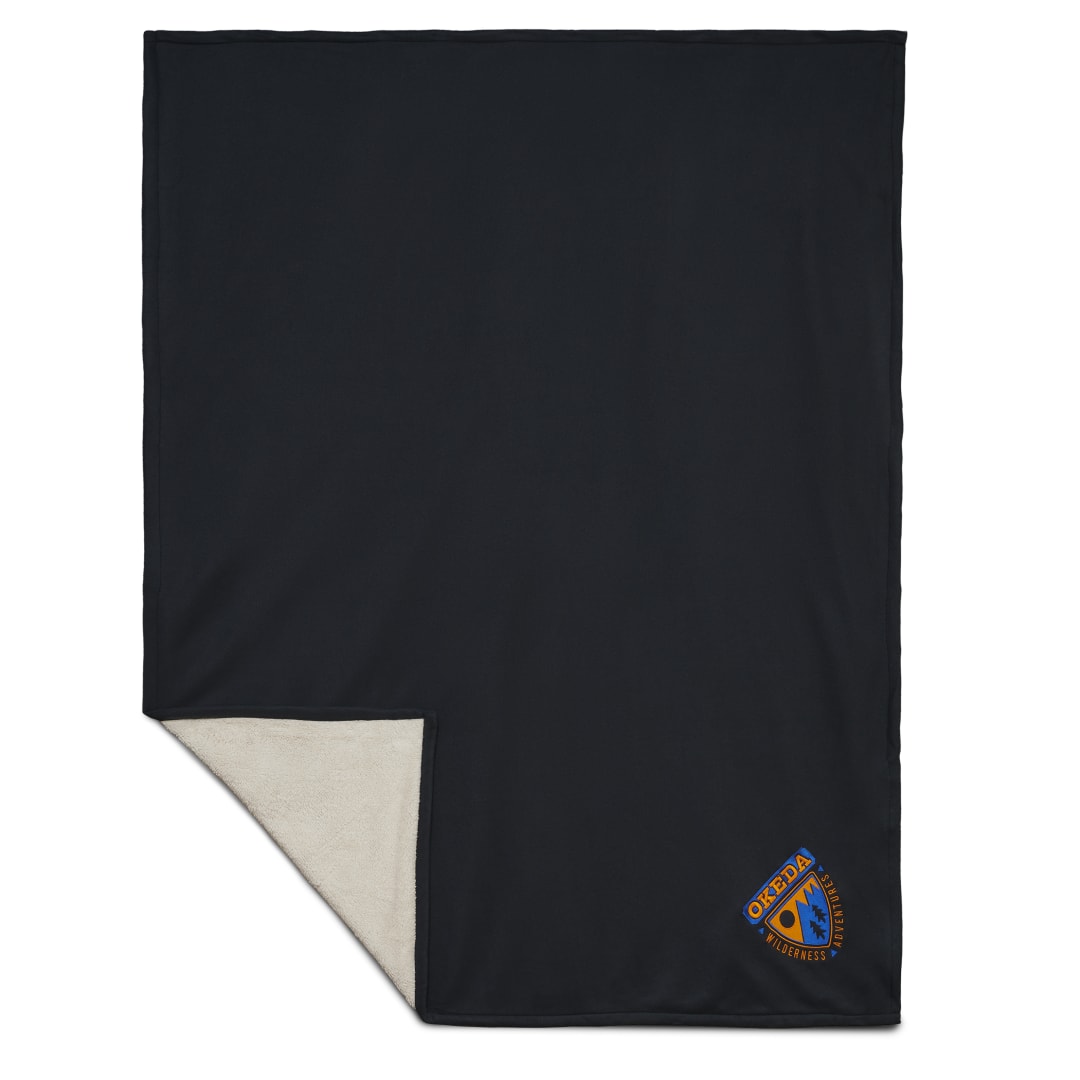 Fleece-Sherpa Blanket - 1080-34 Blue