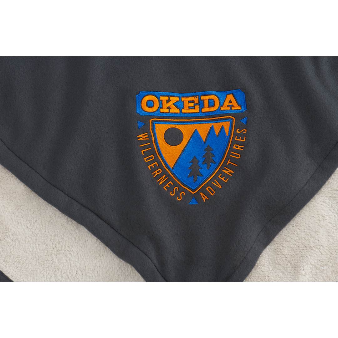 Fleece-Sherpa Blanket - 1080-34 Blue