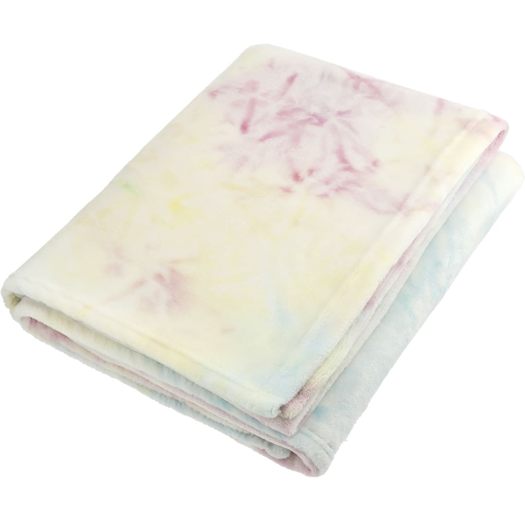  Tie Dye Flannel Fleece Blanket - 1080-47
