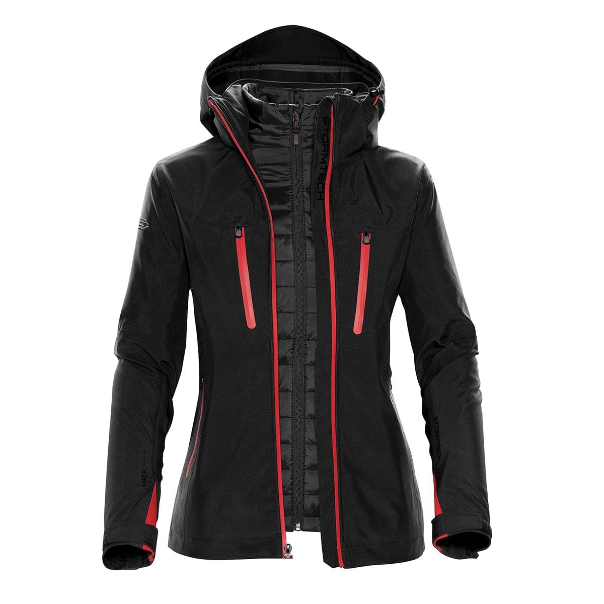 Stormtech Stormtech Women's Matrix System Jacket - XB-4W BLACK- BRIGHT RED