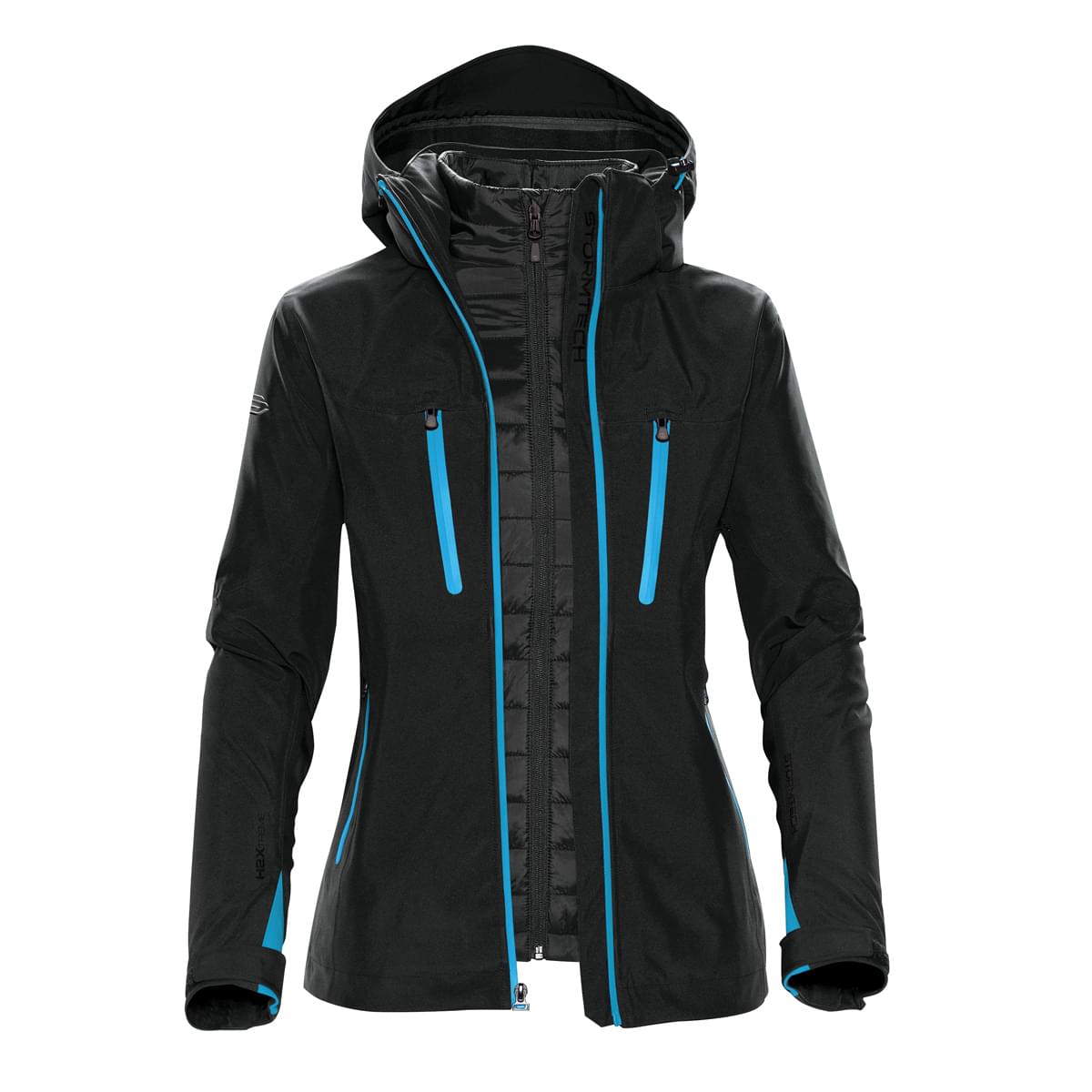 Stormtech Stormtech Women's Matrix 3-in-1 Jacket - XB-4W BLACK- ELECTRIC BLUE