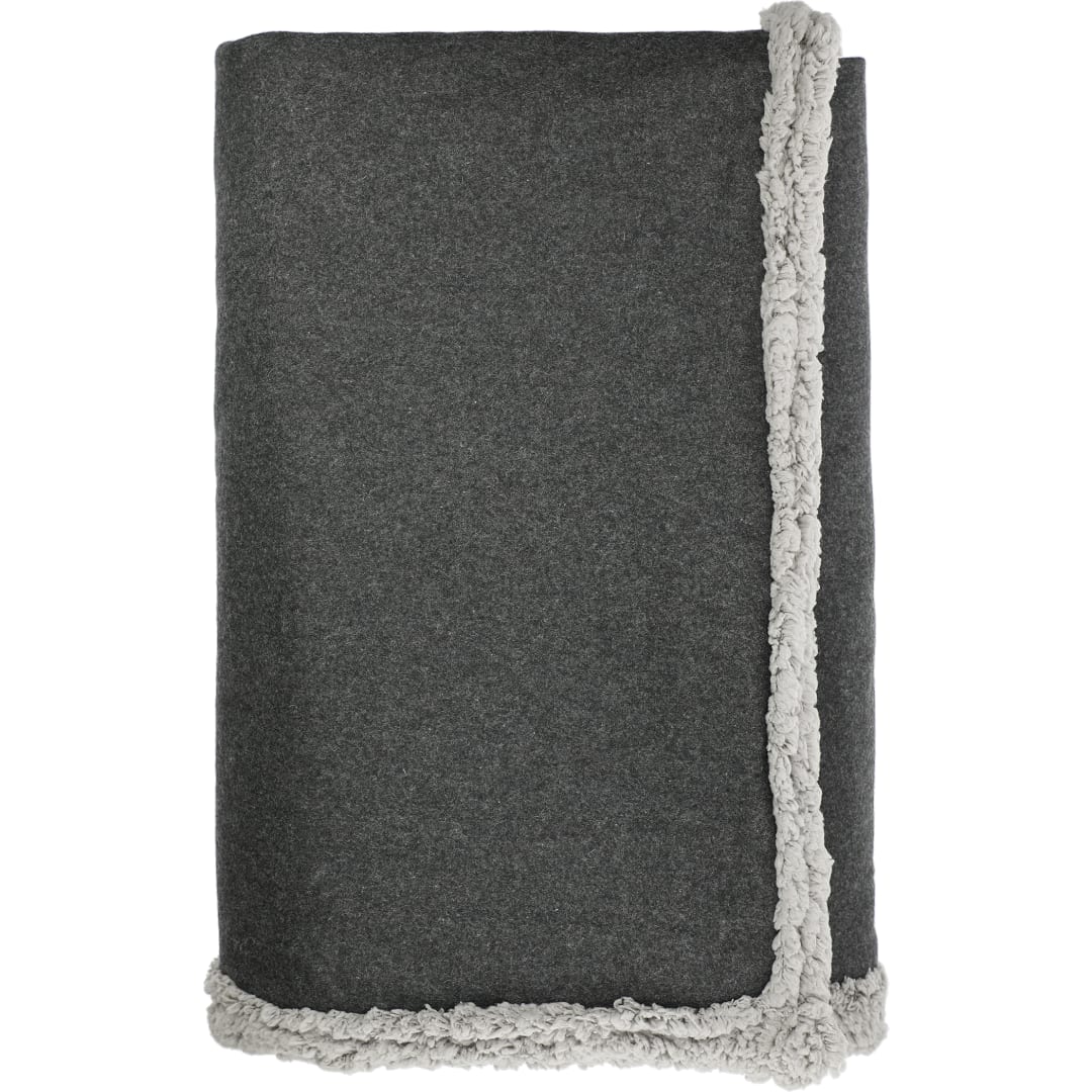 Field & Co. Field &amp; Co.&#174; Oversized Wool Sherpa Blanket - 1080-67 Gray
