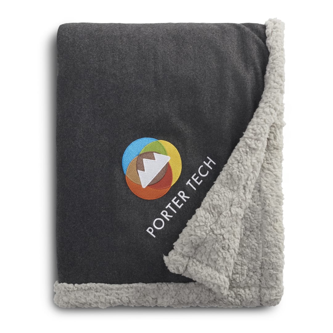 Field & Co. Field &amp; Co.&#174; Oversized Wool Sherpa Blanket - 1080-67 Gray