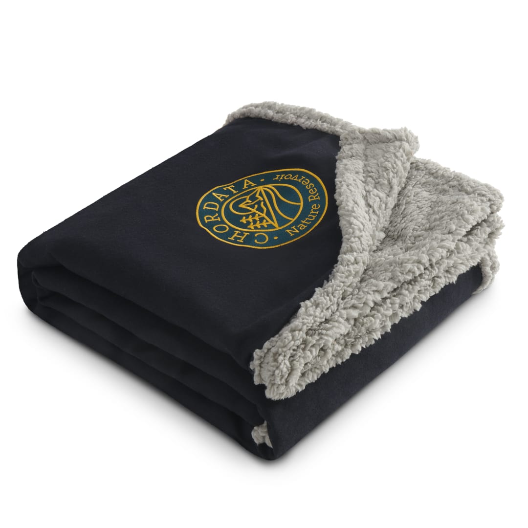 Field & Co. Field &amp; Co.&#174; Oversized Wool Sherpa Blanket - 1080-67 Blue