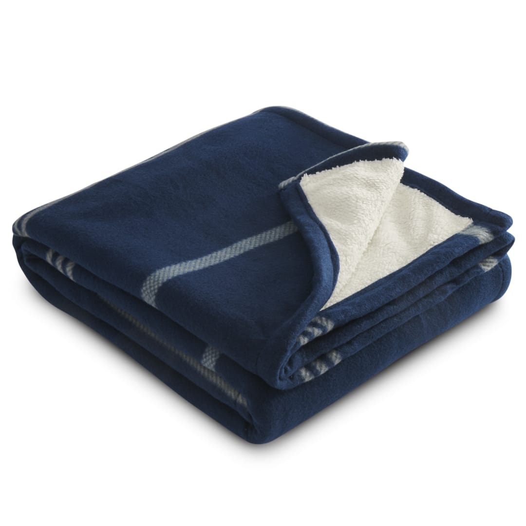  Plaid Fleece Sherpa Blanket - 1080-72