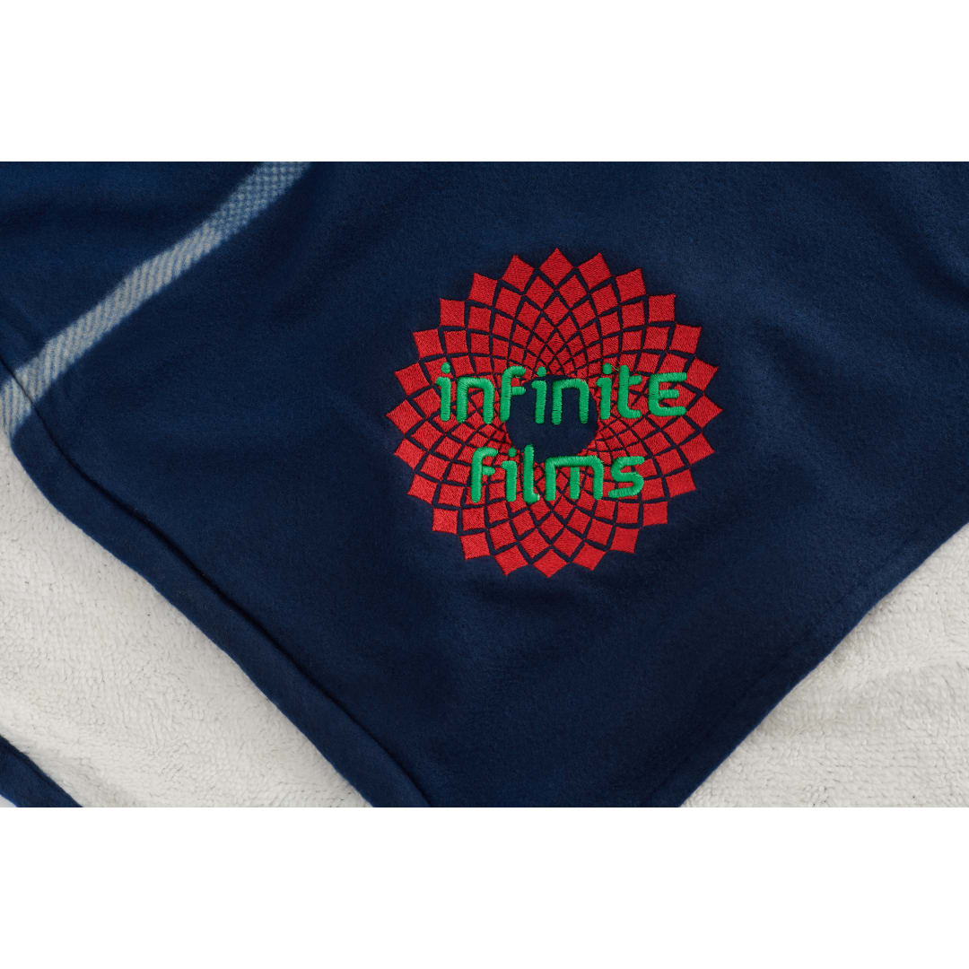 Plaid Fleece Sherpa Blanket - 1080-72 Blue