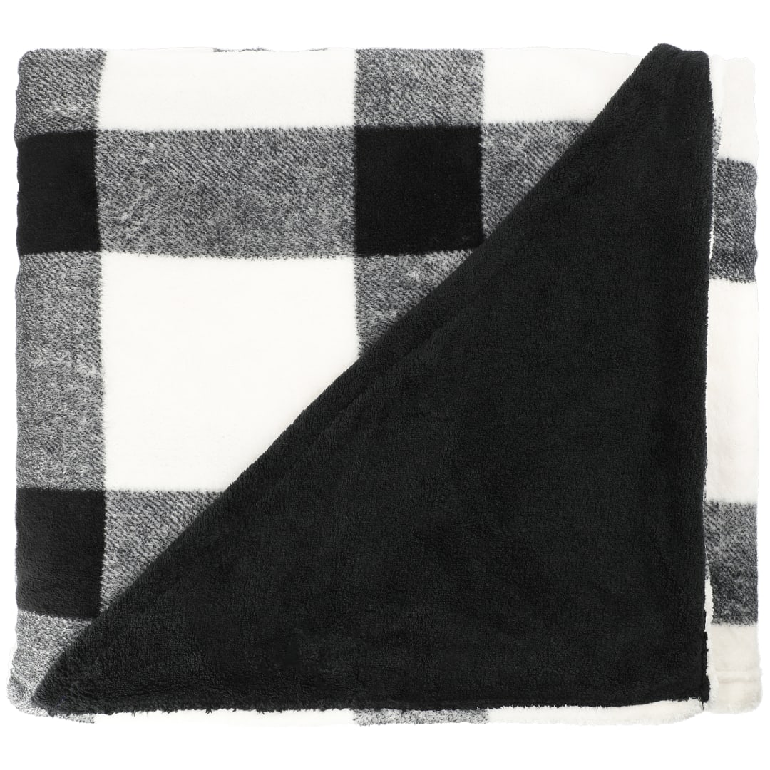 Buffalo Plaid Ultra Plush Throw Blanket - 1081-06 White