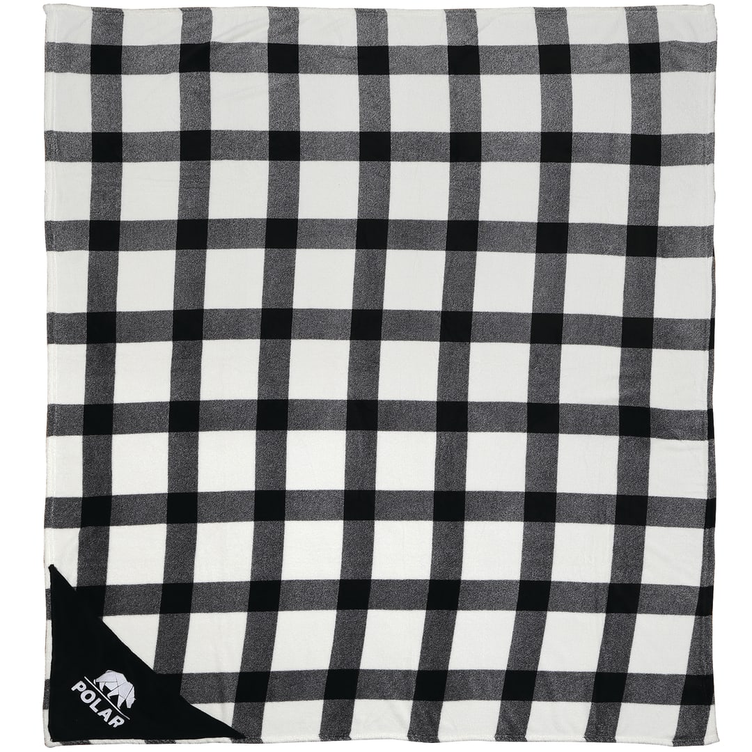 Buffalo Plaid Ultra Plush Throw Blanket - 1081-06 White