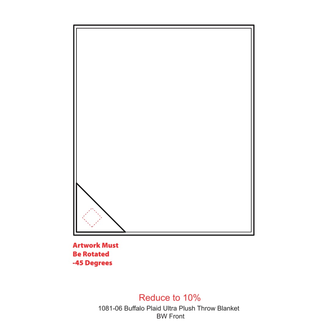 Buffalo Plaid Ultra Plush Throw Blanket - 1081-06 Red