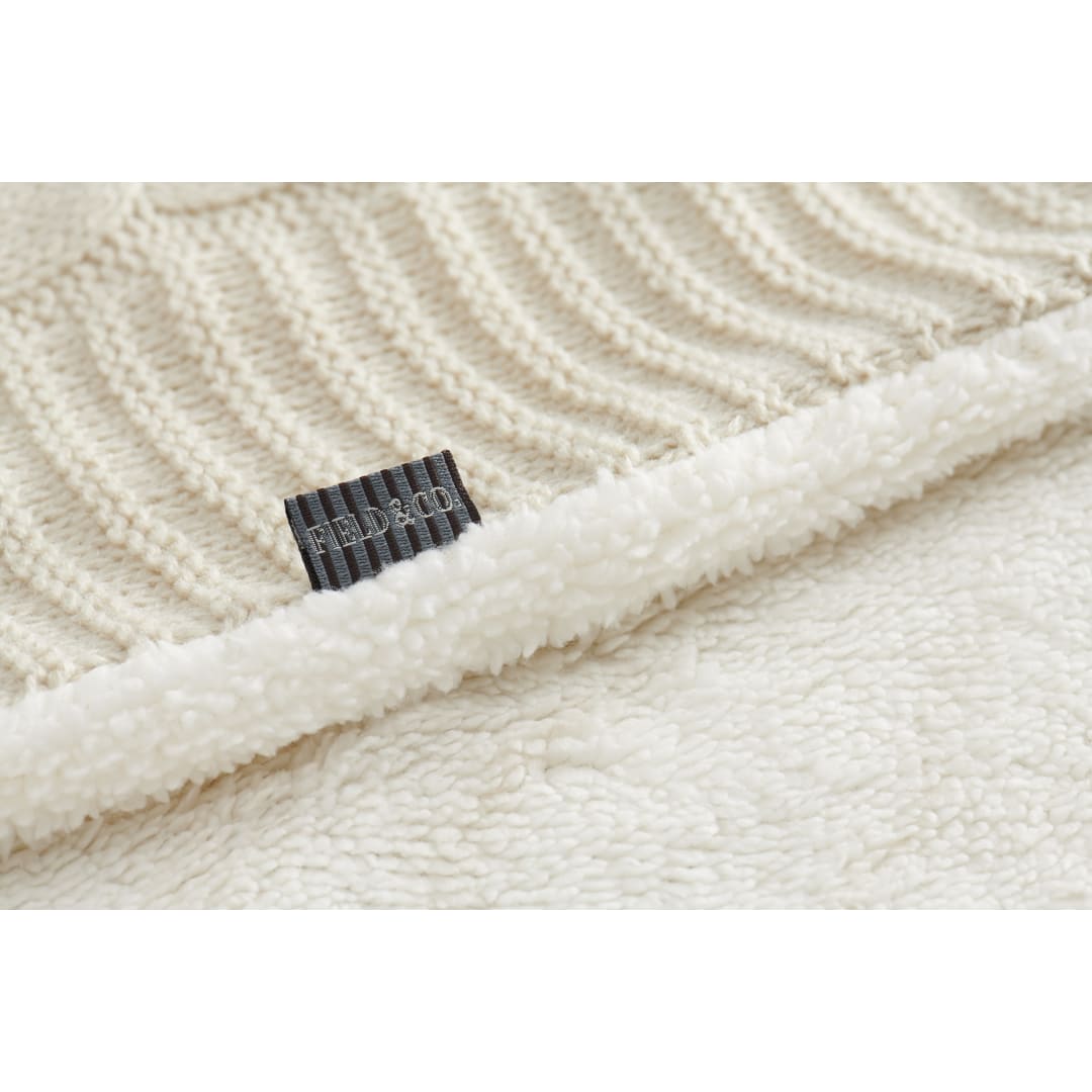 Field & Co. Field & Co.® Cable Knit Sherpa Blanket - 1081-11 Metallic