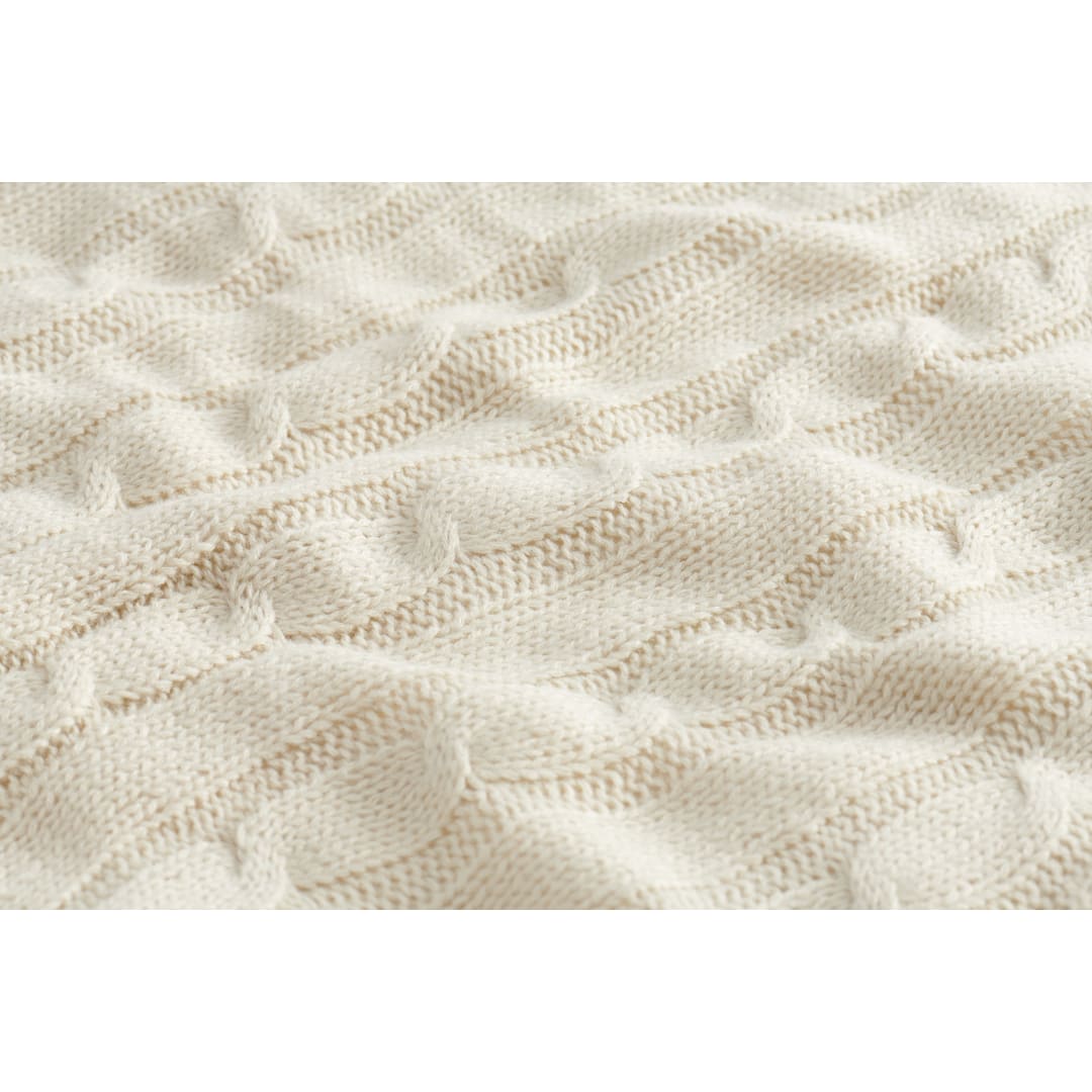 Field & Co. Field & Co.® Cable Knit Sherpa Blanket - 1081-11 Metallic
