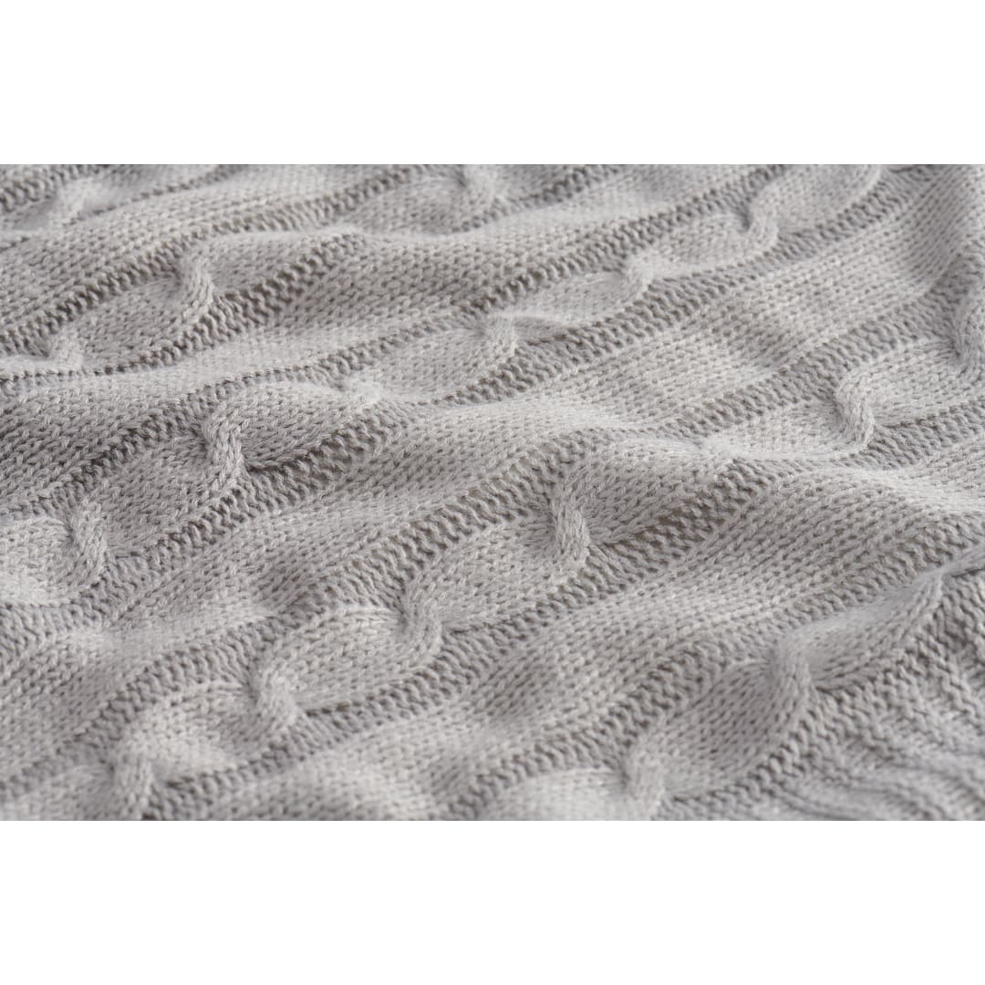 Field & Co. Field & Co.® Cable Knit Sherpa Blanket - 1081-11 Gray