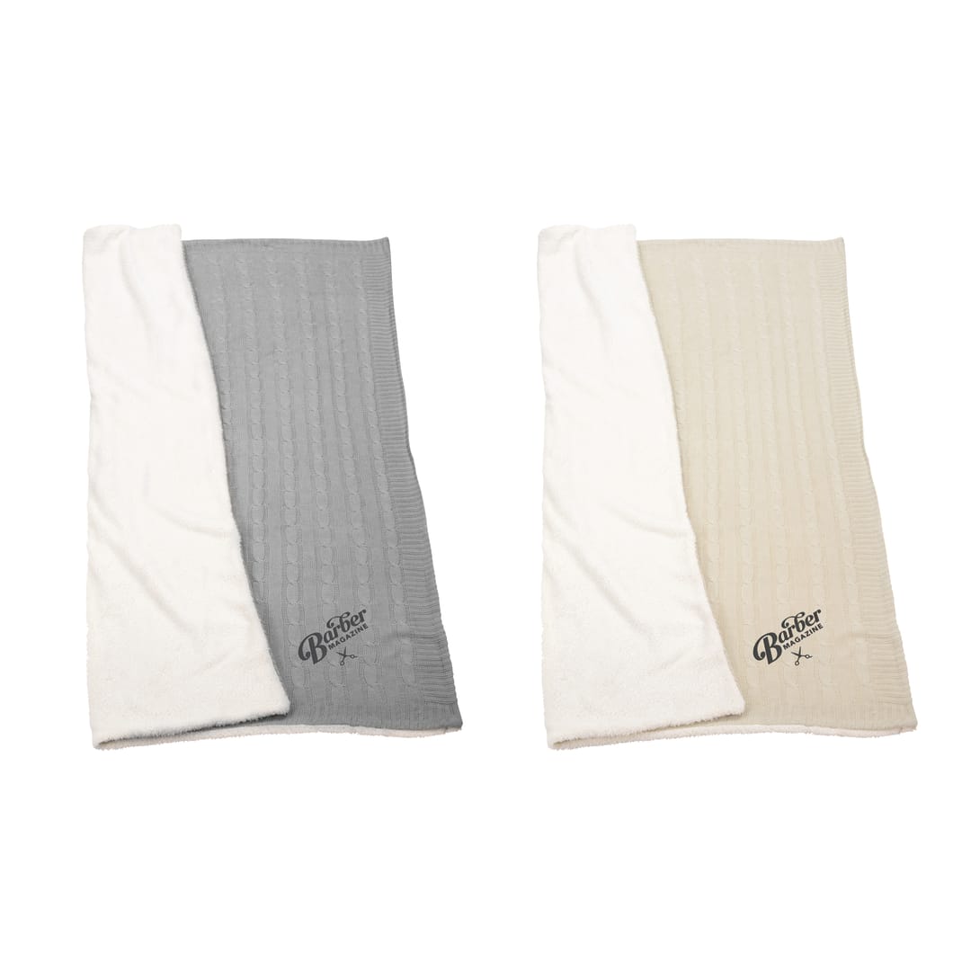 Field & Co. Field & Co.® Cable Knit Sherpa Blanket - 1081-11 Gray